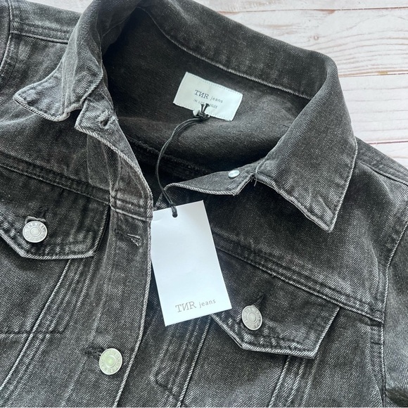 NWT TNR Black Denim Jacket size Small - Picture 9 of 11